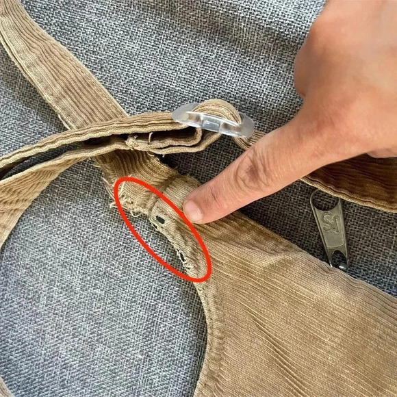 Jansport Unisex Travel Bag Brown Adjustable Straps 2000's y2k Vtg cordoroy - Picture 7 of 11